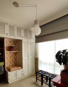 Cortina Romana no quarto. artepano.com