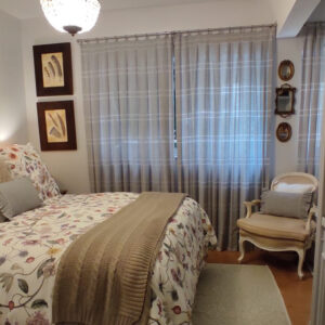 Cortina pregas na sala