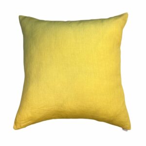 Almofada Cambraia de Linho Lisa Amarelo